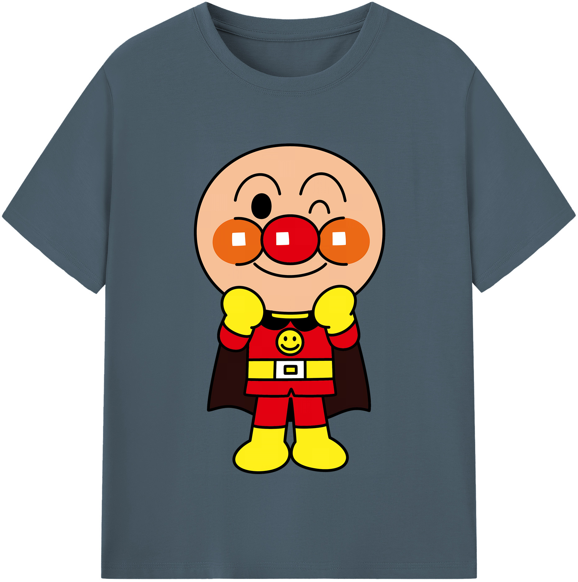 （画像用） アンパンマン Anpanman 綿100％半袖Tシャツ（フロントプリント）
